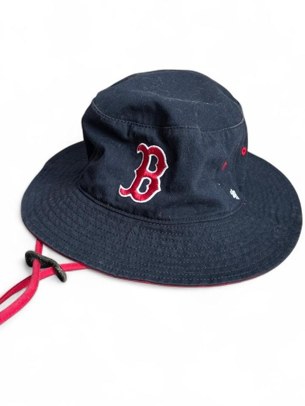 Boston Red Sox Navy Bucket Hat with Red Logo